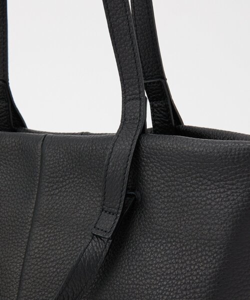 レザーダブルハンドルミニトートバッグ（トートバッグ）｜russet