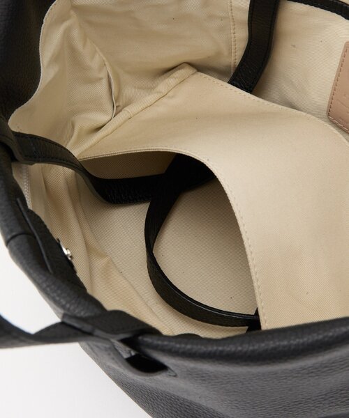 russet（ラシット）の「【再値下げ】レザーダブルハンドルミニトートバッグ（トートバッグ・レディース・ブラック/アイボリー・FREE）」の7枚目の写真