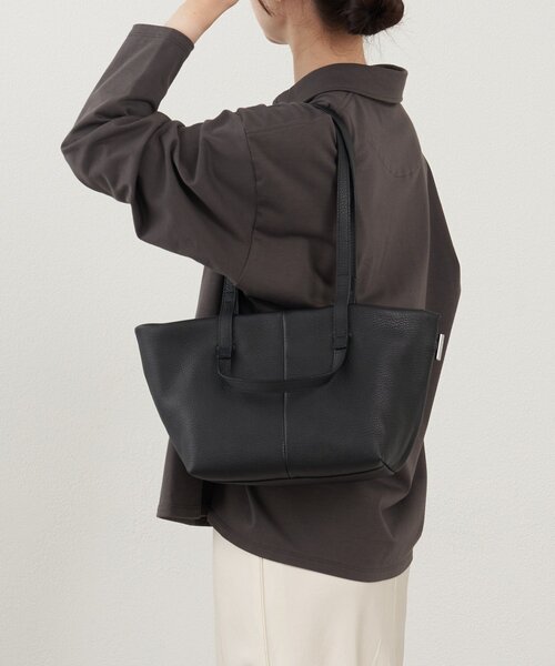 でりおっと　対応出品 レザーダブルハンドルミニトートバッグ（トートバッグ）｜russet