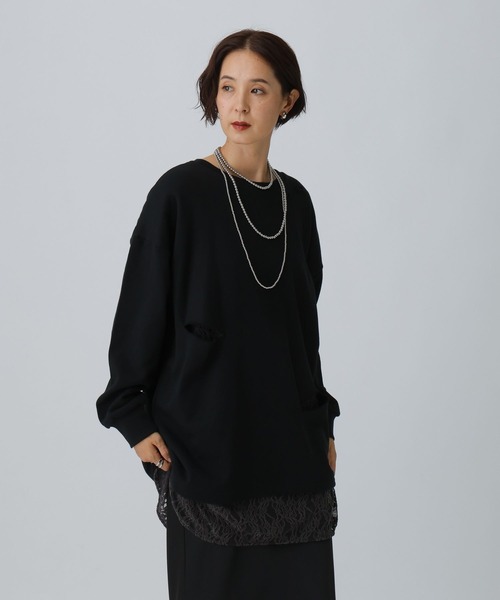 セール】カットアウトレースチュニック 290338（チュニック）｜LEPSIM