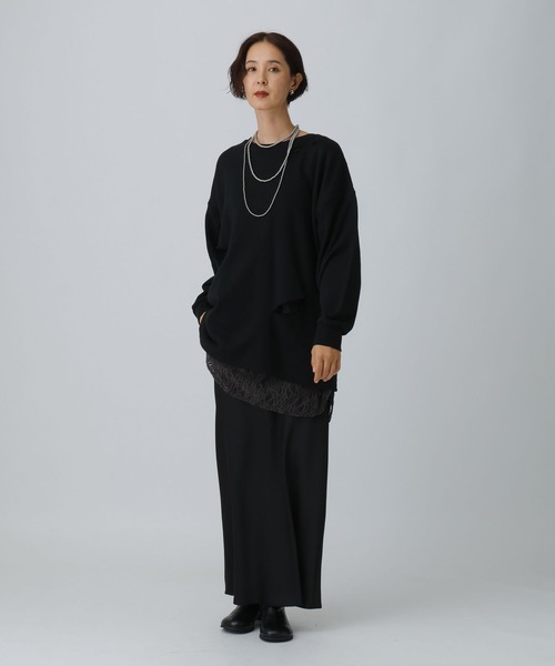 LEPSIM（レプシィム）の「カットアウトレースチュニック　290338（チュニック・レディース・ブラック/ホワイト/ピンク・FREE）」の12枚目の写真