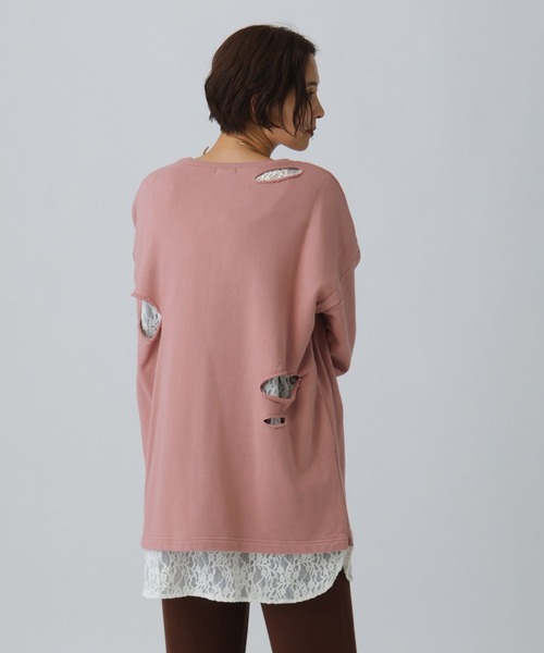 セール】カットアウトレースチュニック 290338（チュニック）｜LEPSIM