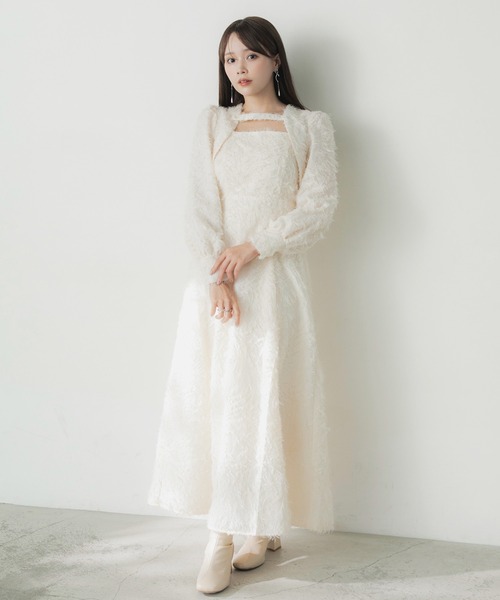 Elishe(エリシェ)の「SETボレロ+キャミワンピース(ワンピース・レディース・アイボリー/ブラック・0/2/1)」の21枚目の写真