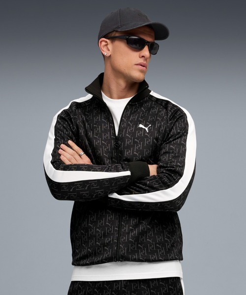 PUMA(プーマ)の「PUMA プーマ メンズ T7 AOP トラック ジャケット(ジャージ・メンズ・ブラック/ネイビー・SMALL/X-LARGE/LARGE/MEDIUM/XX-LARGE)」の2枚目の写真