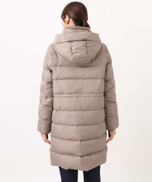 ベーシックタフタ ロングダウンコート/撥水加工（ダウンジャケット