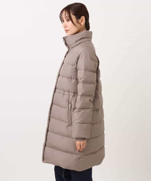 ベーシックタフタ ロングダウンコート/撥水加工（ダウンジャケット