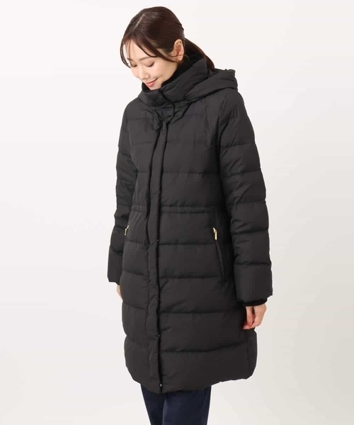 ベーシックタフタ ロングダウンコート/撥水加工（ダウンジャケット
