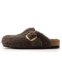 BIRKENSTOCK BOSTON BIG BUCKLE TEDDY CONCRGRAY LAF / ビルケンシュトック ボストン ビッグ バックル テディ コンクリートグレー LAF