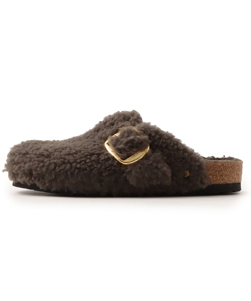 BIRKENSTOCK(ビルケンシュトック)の「BIRKENSTOCK BOSTON BIG BUCKLE TEDDY CONCRGRAY LAF / ビルケンシュトック ボストン ビッグ バックル テディ コンクリートグレー LAF(サンダル・レディース・グレー・25.0cm/24.5cm/24.0cm)」の1枚目の写真