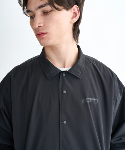 ELEMENT(エレメント)の「ELEMENT メンズ COACH JACKET ジャケット 【2025年秋冬モデル】 @autumn/エレメントナイロンコーチジャケット(ブルゾン・メンズ・グリーン系その他/ブラック・LARGE/X-LARGE/MEDIUM)」の9枚目の写真