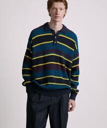 Saturdays NYC | Beauchamp Multi Stripe Polo Sweater(ニット/セーター)