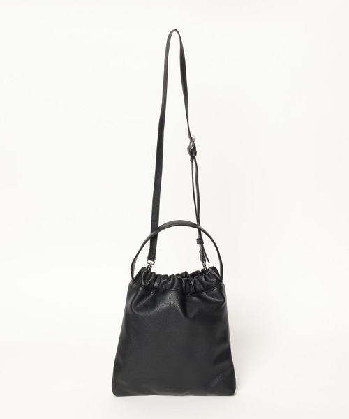 BAYFLOW（ベイフロー）の「[ベロアと合皮の2WAY仕様]リバーシブルギャザーバッグ（ハンドバッグ・レディース・ブラック/ブラウン・FREE）」の12枚目の写真