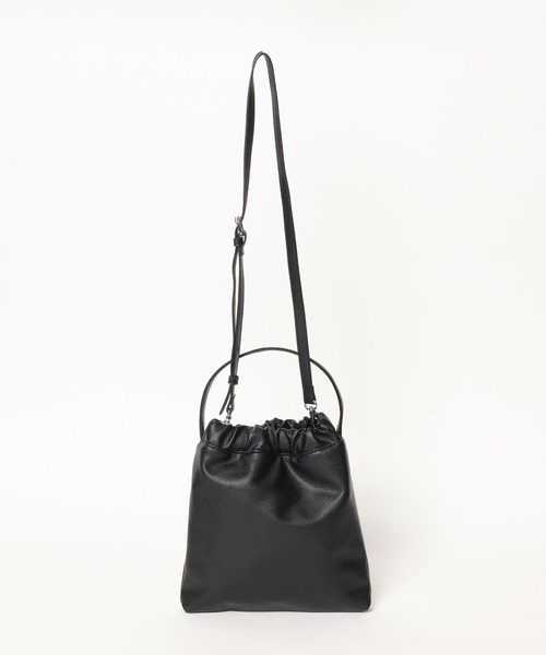 BAYFLOW（ベイフロー）の「[ベロアと合皮の2WAY仕様]リバーシブルギャザーバッグ（ハンドバッグ・レディース・ブラック/ブラウン・FREE）」の16枚目の写真