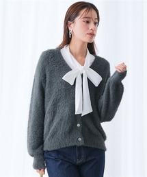 7days Life Styling | シャギーニットVネックカーディガン<大きいサイズ有>(カーディガン/ボレロ)