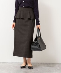 NOLLEY’S | ウォッシャブルペプラムタイトミディスカート(スカート)