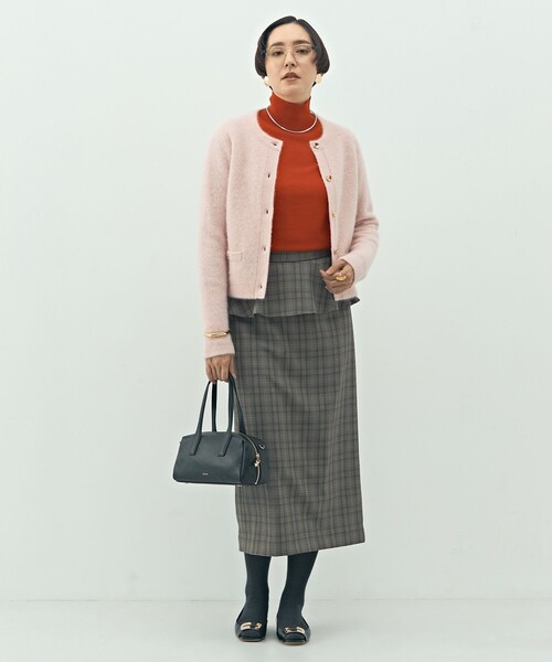 NOLLEY’S(ノーリーズ)の「ウォッシャブルペプラムタイトミディスカート(スカート・レディース・ブラウン系その他/ブラック/ブラック系その他/ベージュ系その他3・36/38/40)」の5枚目の写真