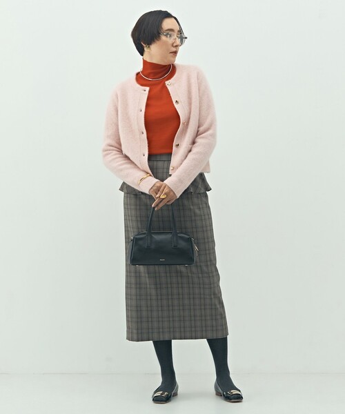 NOLLEY’S(ノーリーズ)の「ウォッシャブルペプラムタイトミディスカート(スカート・レディース・ブラウン系その他/ブラック/ブラック系その他/ベージュ系その他3・36/38/40)」の6枚目の写真