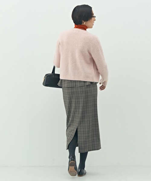 NOLLEY’S(ノーリーズ)の「ウォッシャブルペプラムタイトミディスカート(スカート・レディース・ブラウン系その他/ブラック/ブラック系その他/ベージュ系その他3・36/38/40)」の8枚目の写真