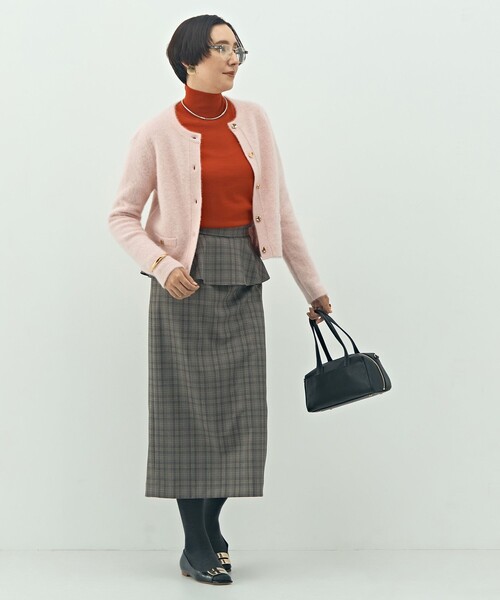 NOLLEY’S(ノーリーズ)の「ウォッシャブルペプラムタイトミディスカート(スカート・レディース・ブラウン系その他/ブラック/ブラック系その他/ベージュ系その他3・36/38/40)」の10枚目の写真