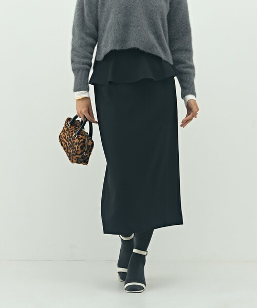 NOLLEY’S(ノーリーズ)の「ウォッシャブルペプラムタイトミディスカート(スカート・レディース・ブラウン系その他/ブラック/ブラック系その他/ベージュ系その他3・36/38/40)」の16枚目の写真