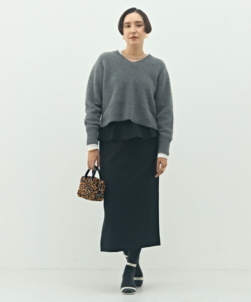 NOLLEY’S(ノーリーズ)の「ウォッシャブルペプラムタイトミディスカート(スカート・レディース・ブラウン系その他/ブラック/ブラック系その他/ベージュ系その他3・36/38/40)」の18枚目の写真