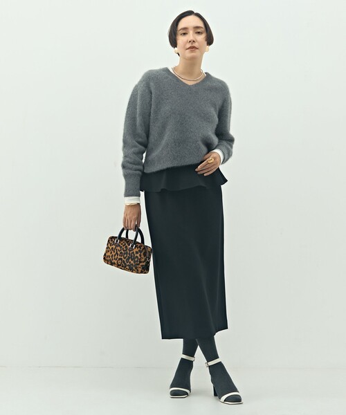 NOLLEY’S(ノーリーズ)の「ウォッシャブルペプラムタイトミディスカート(スカート・レディース・ブラウン系その他/ブラック/ブラック系その他/ベージュ系その他3・36/38/40)」の19枚目の写真