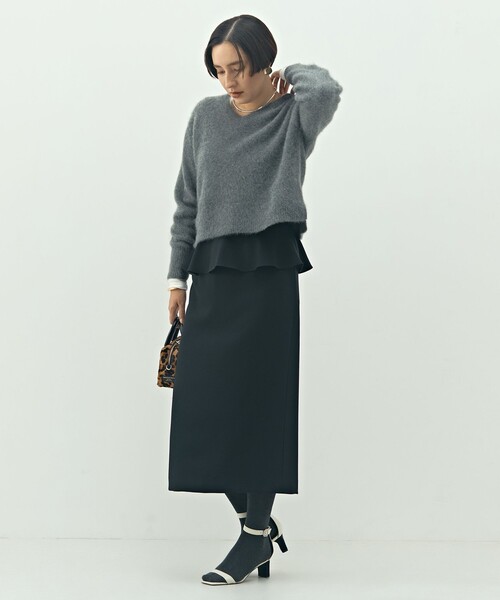 NOLLEY’S(ノーリーズ)の「ウォッシャブルペプラムタイトミディスカート(スカート・レディース・ブラウン系その他/ブラック/ブラック系その他/ベージュ系その他3・36/38/40)」の20枚目の写真