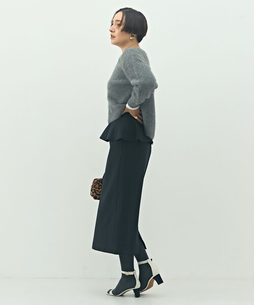 NOLLEY’S(ノーリーズ)の「ウォッシャブルペプラムタイトミディスカート(スカート・レディース・ブラウン系その他/ブラック/ブラック系その他/ベージュ系その他3・36/38/40)」の21枚目の写真