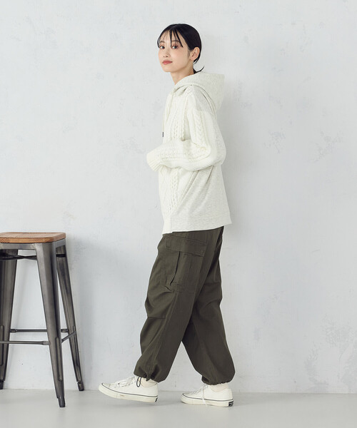 COMME CA ISM（コムサイズム）の「ワイドカーゴパンツ（カーゴパンツ・メンズ・ダークブラウン/ブラック/カーキ・X-SMALL/SMALL/MEDIUM/LARGE）」の22枚目の写真