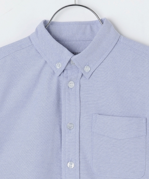 GLAZOS（グラソス）の「【SKIT0LY】ボタンダウンオックスシャツ（シャツ/ブラウス・キッズ・ホワイト/サックスブルー・100cm/110cm/120cm/130cm/140cm）」の4枚目の写真