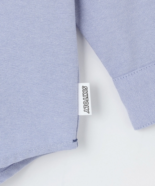 GLAZOS（グラソス）の「【SKIT0LY】ボタンダウンオックスシャツ（シャツ/ブラウス・キッズ・ホワイト/サックスブルー・100cm/110cm/120cm/130cm/140cm）」の8枚目の写真