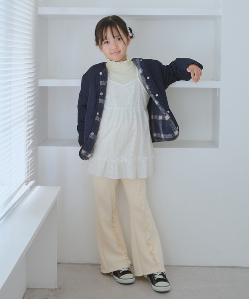 ROPE' PICNIC（ロペピクニック）の「【KIDS/キッズ】フロントフリル裏起毛パンツ（その他パンツ・キッズ・ブラック/オフホワイト・120/150/140/130）」の9枚目の写真
