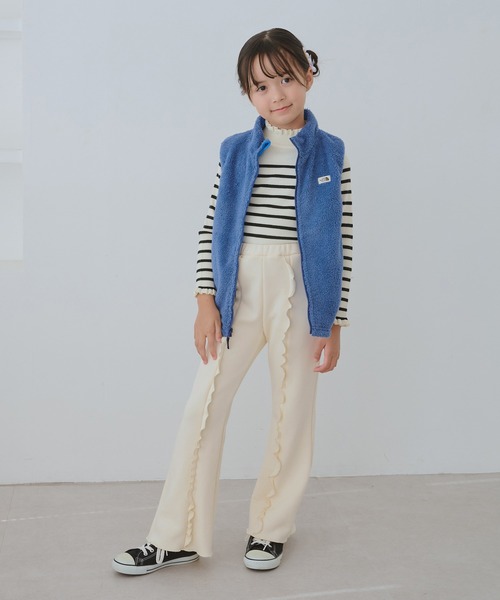 ROPE' PICNIC（ロペピクニック）の「【KIDS/キッズ】フロントフリル裏起毛パンツ（その他パンツ・キッズ・ブラック/オフホワイト・120/150/140/130）」の10枚目の写真