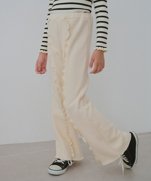 ROPE' PICNIC（ロペピクニック）の「【KIDS/キッズ】フロントフリル裏起毛パンツ（その他パンツ・キッズ・ブラック/オフホワイト・120/150/140/130）」の11枚目の写真