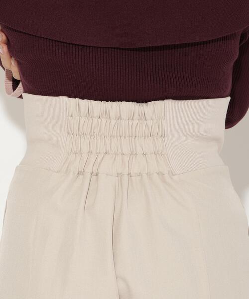 AND COUTURE(アンドクチュール)の「ウエストリブワイドパンツ(その他パンツ・レディース・ブラック/ブラウン/ベージュ・SMALL/MEDIUM)」の14枚目の写真