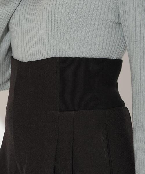 AND COUTURE(アンドクチュール)の「ウエストリブワイドパンツ(その他パンツ・レディース・ブラック/ブラウン/ベージュ・SMALL/MEDIUM)」の18枚目の写真