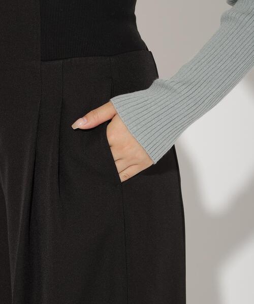 AND COUTURE(アンドクチュール)の「ウエストリブワイドパンツ(その他パンツ・レディース・ブラック/ブラウン/ベージュ・SMALL/MEDIUM)」の19枚目の写真