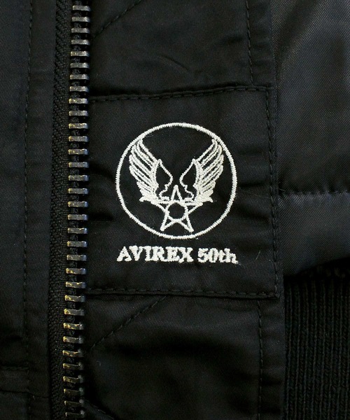 AVIREX（アヴィレックス）の「WASHED MA-1 FLYING TIGERS（MA-1・メンズ・ブラック/セージグリーン・M/L/XL/XXL）」の20枚目の写真