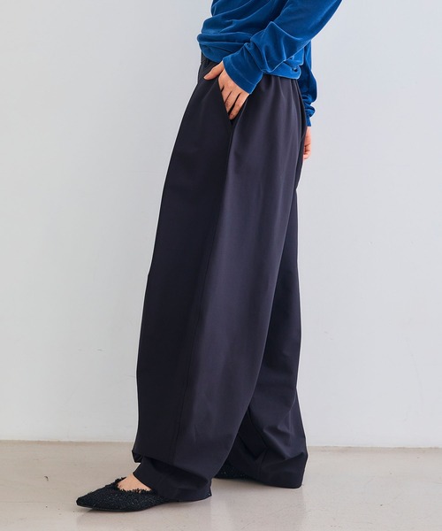 CROSS FUNCTION（クロスファンクション）の「《洗える》エブ楽 ジャージータックコクーンパンツ【CROSS FUNCTION/クロスファンクション】（その他パンツ・レディース・ブラック/グレイッシュベージュ/ネイビー・LL/L/M）」の19枚目の写真