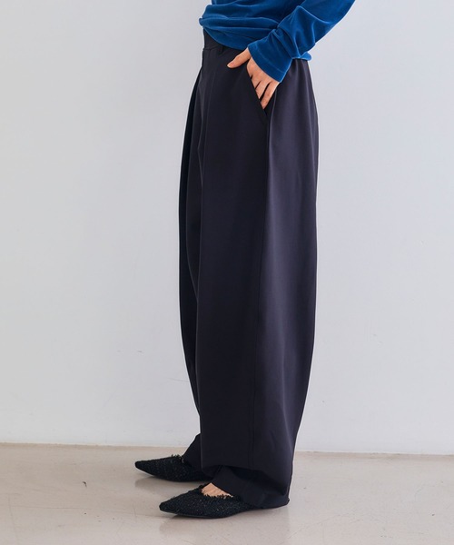 セール】《洗える》エブ楽 ジャージータックコクーンパンツ【CROSS