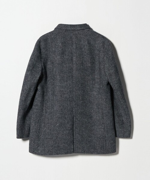 セール】毛ブレンド ヘリンボーン ジャケットコート（テーラード
