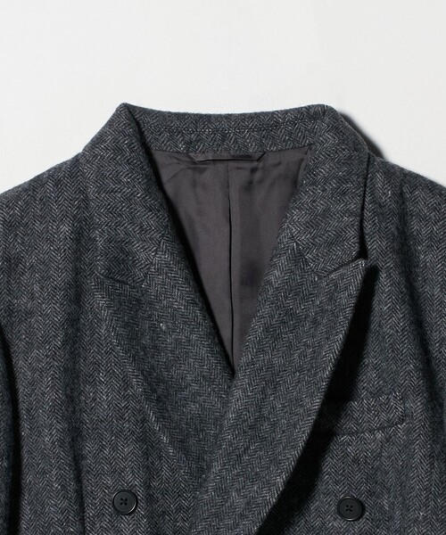 セール】毛ブレンド ヘリンボーン ジャケットコート（テーラード