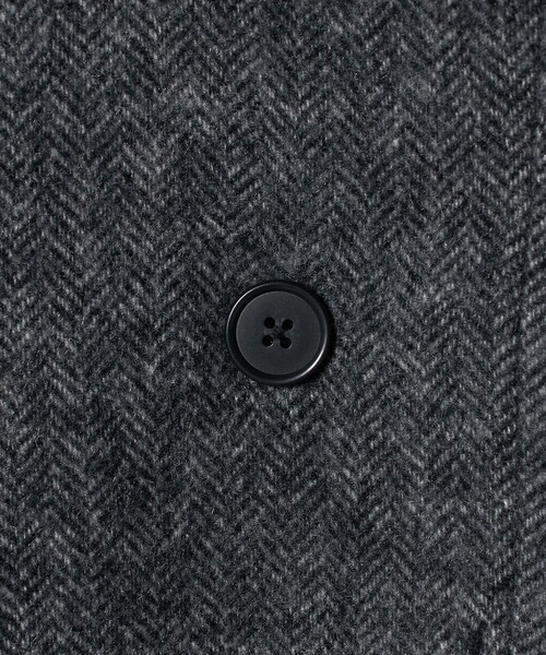 セール】毛ブレンド ヘリンボーン ジャケットコート（テーラード