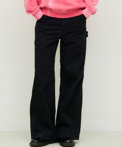 【金子恵治 ×  UNION HERCULES MADE】ブラックデニムオーバーサイズペインターパンツ