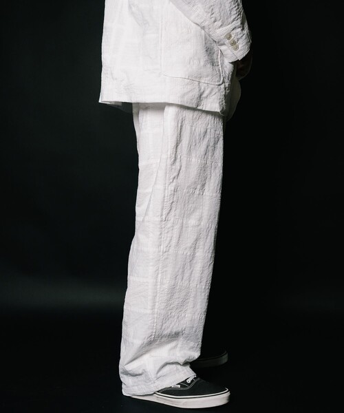 Subciety（サブサエティ）の「Patchwork slacks（スラックス・メンズ・ブラック/ホワイト・SMALL/MEDIUM/LARGE/X-LARGE）」の20枚目の写真