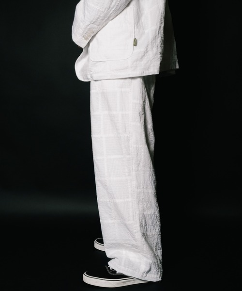 Subciety（サブサエティ）の「Patchwork slacks（スラックス・メンズ・ブラック/ホワイト・SMALL/MEDIUM/LARGE/X-LARGE）」の10枚目の写真