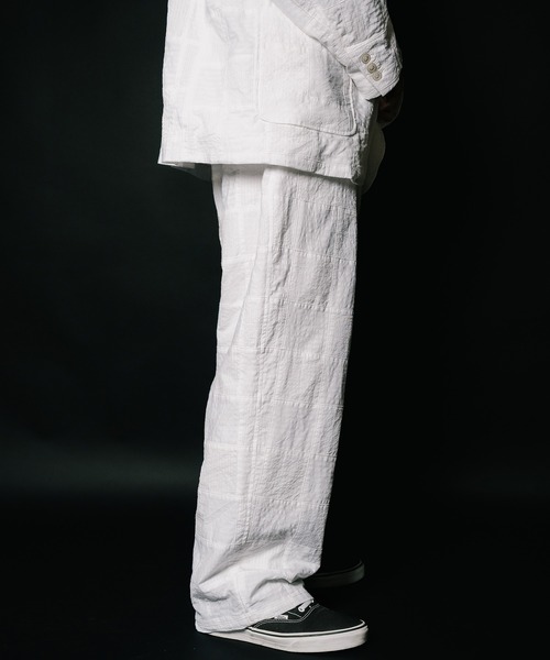 Subciety（サブサエティ）の「Patchwork slacks（スラックス・メンズ・ブラック/ホワイト・SMALL/MEDIUM/LARGE/X-LARGE）」の12枚目の写真