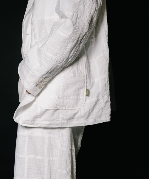 Subciety（サブサエティ）の「Patchwork slacks（スラックス・メンズ・ブラック/ホワイト・SMALL/MEDIUM/LARGE/X-LARGE）」の13枚目の写真