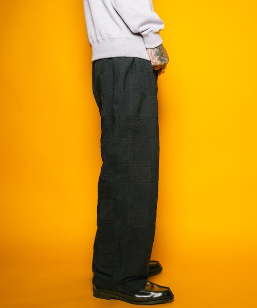 Subciety（サブサエティ）の「Patchwork slacks（スラックス・メンズ・ブラック/ホワイト・SMALL/MEDIUM/LARGE/X-LARGE）」の5枚目の写真