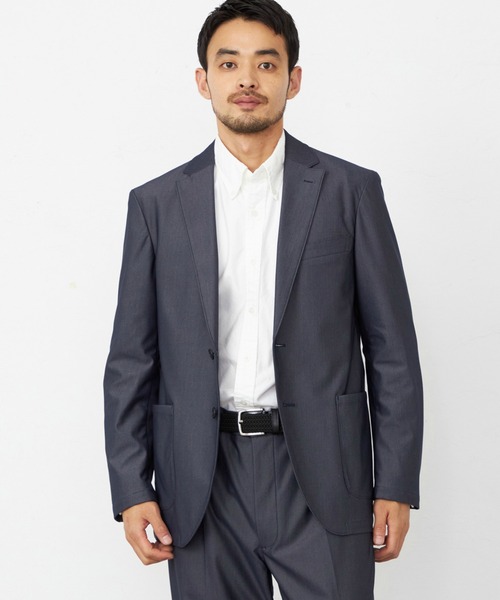 EDWIN(エドウィン)の「EDWIN エドウィン デニスラ URBAN FUNCTION テーラードジャケット デニム ストレッチ 洗える(テーラードジャケット・メンズ・インディゴブルー/ブラック・MEDIUM/LARGE/X-LARGE/SMALL)」の3枚目の写真